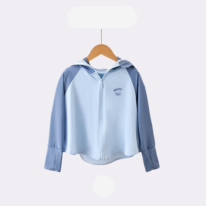 Kinder UV-Schutzjacke mit Kapuze und atmungsaktiven Eigenschaften Echo Archiv