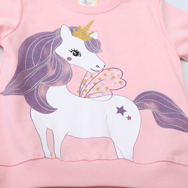 Mädchen Sweatshirt mit Einhorn-Applikation Echo Archiv