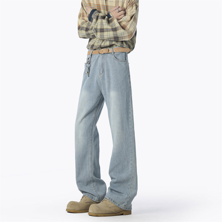 Herren lässige weit geschnittene Denim-Hose Echoarchiv