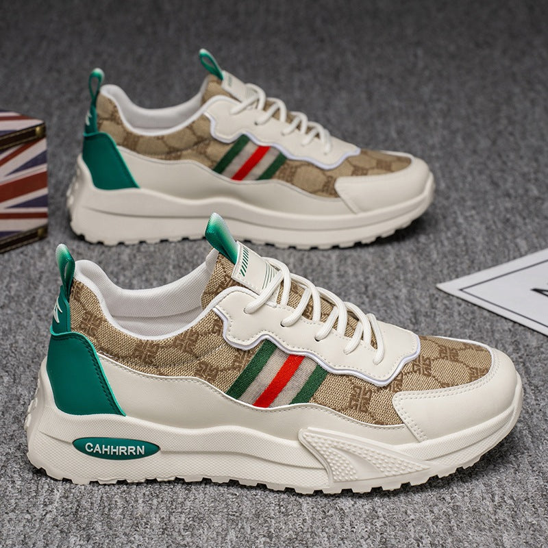 Damen luxuriöse Retro-Chunky-Sneaker aus Jacquardstoff mit verstärkter Zehenkappe und stoßdämpfender Leichtsohle Echo Archiv
