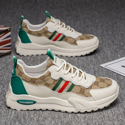 Damen luxuriöse Retro-Chunky-Sneaker aus Jacquardstoff mit verstärkter Zehenkappe und stoßdämpfender Leichtsohle Echo Archiv