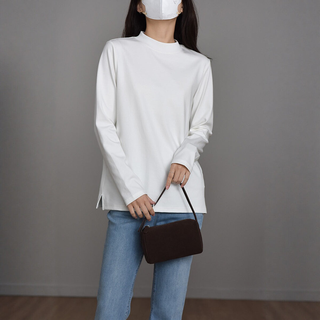 Damen Bequeme Langarm-Bluse Echoarchiv
