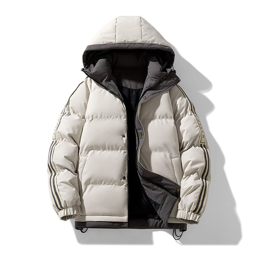 Herren Modische Wattierte Winterjacke Echo Archiv