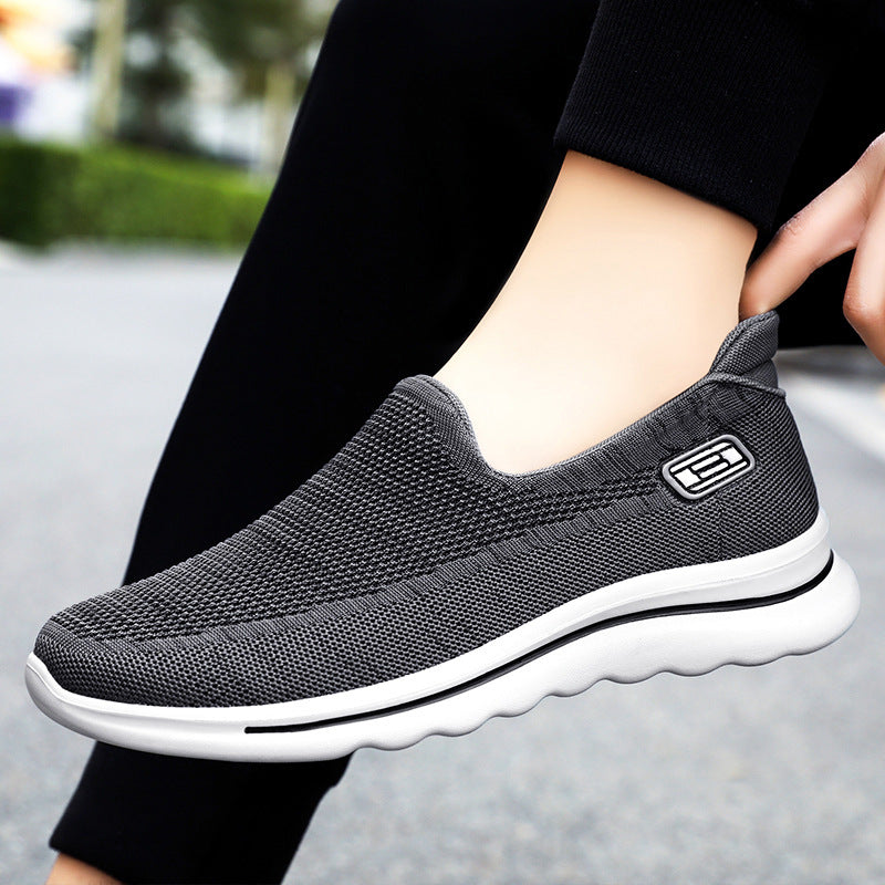 Damen nan Strick-Slip-On Komfortsneaker mit herausnehmbarem Memory-Fußbett und stoßdämpfender EVA-Zwischensohle Echo Archiv