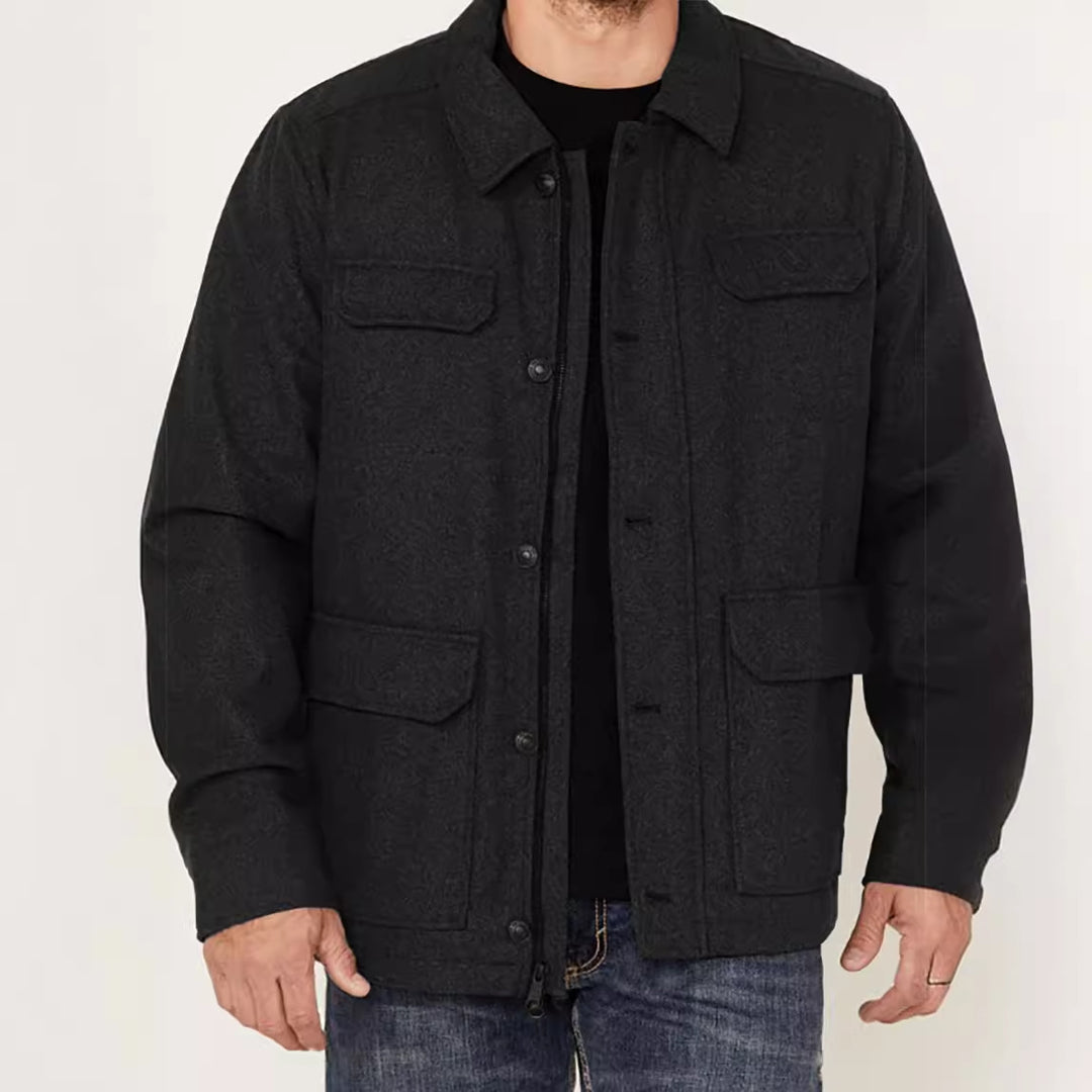 Herren trendige Wolljacke Echoarchiv