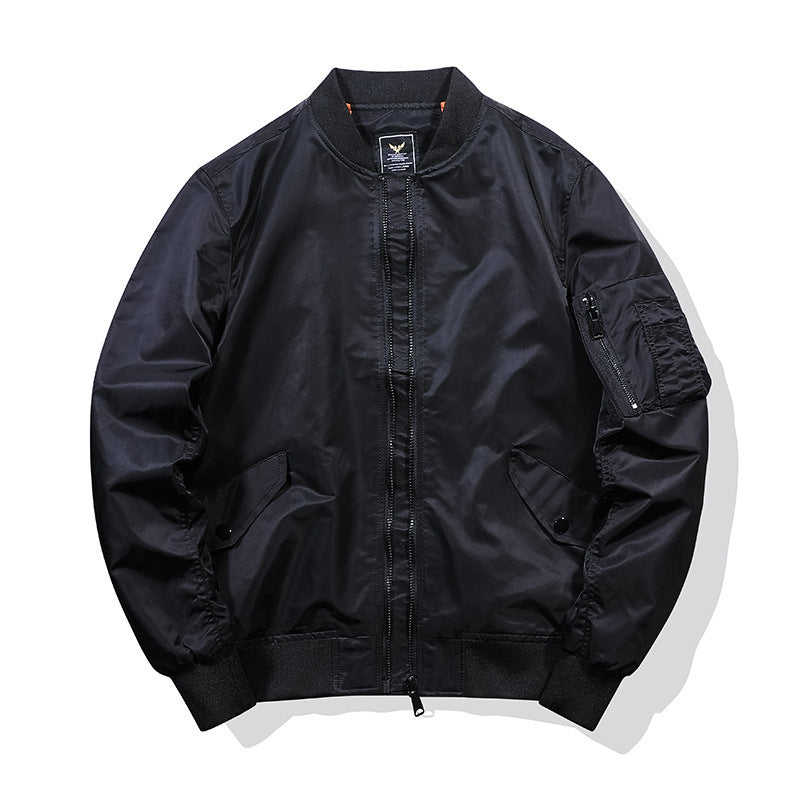 Herren Piloten‑Bomberjacke im Nylon‑Finish mit Ärmel‑Organizer und gerippten Bündchen Echo Archiv