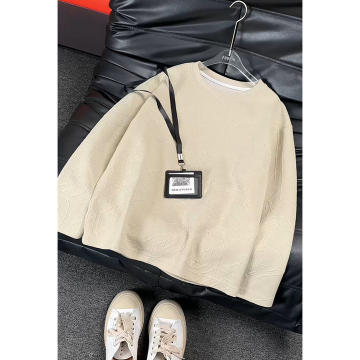 Damen Modischer Sweatshirt mit modernem Prägung Echo Archiv