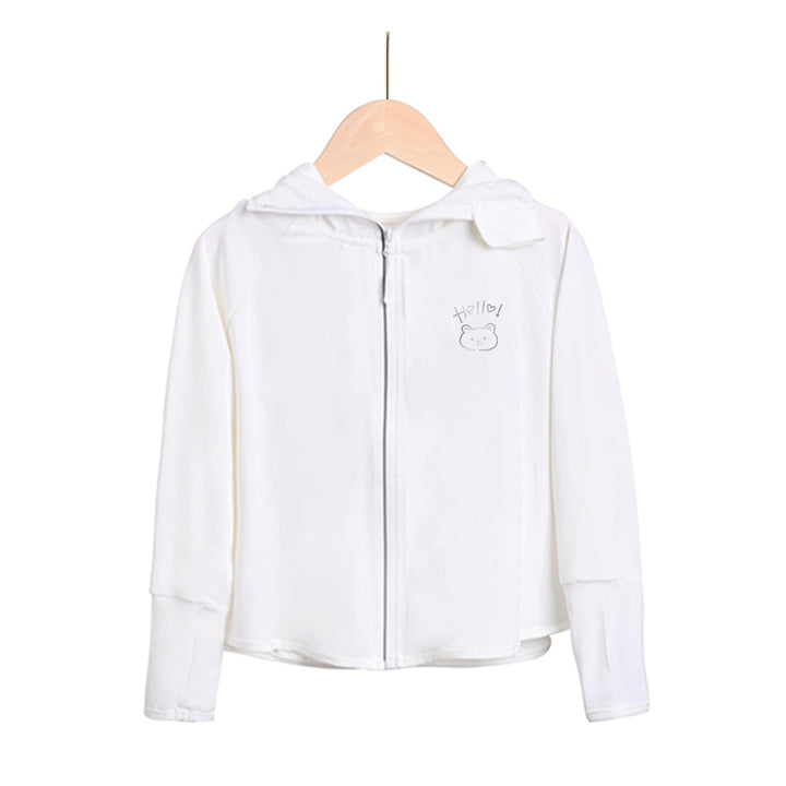 Mädchen funktionale UV-Schutzjacke mit Kapuze Echo Archiv