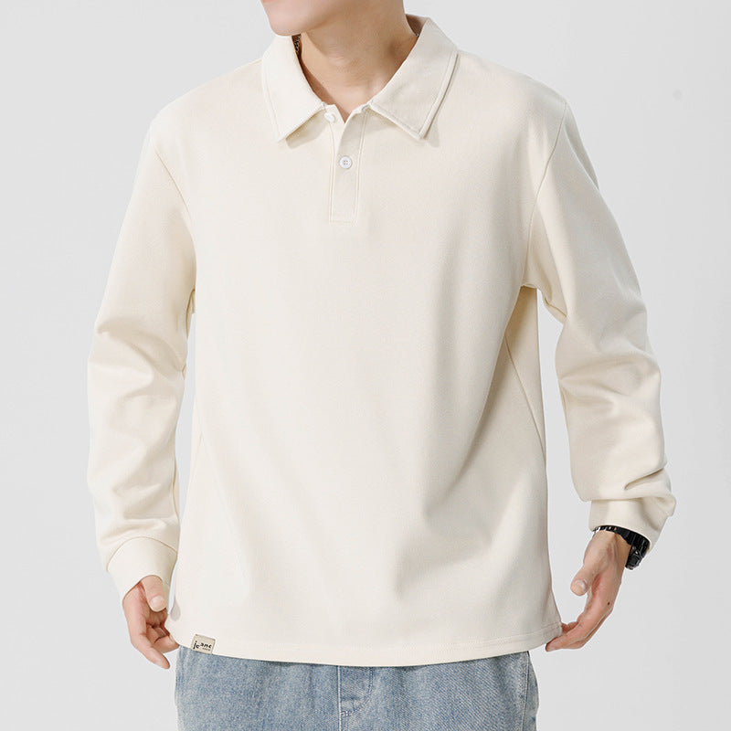 Herren lässiges Poloshirt mit langem Arm und trägerfreundlichem Design Echoarchiv