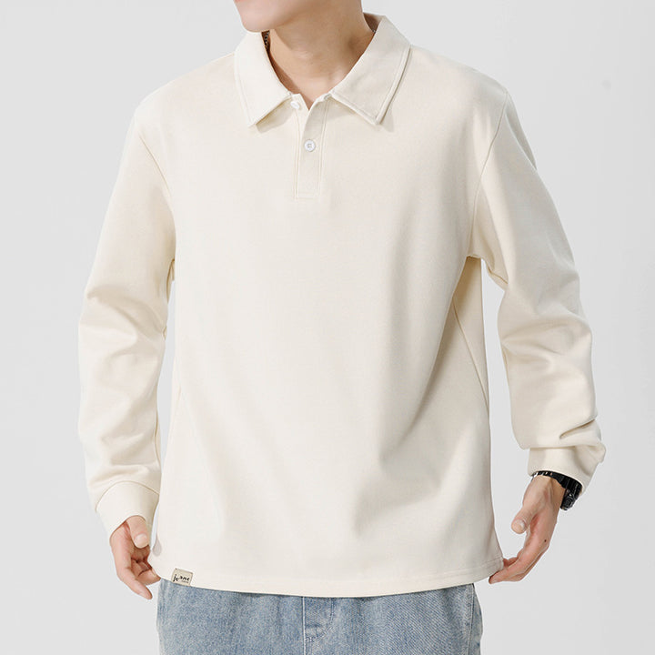 Herren lässiges Poloshirt mit langem Arm und trägerfreundlichem Design Echoarchiv