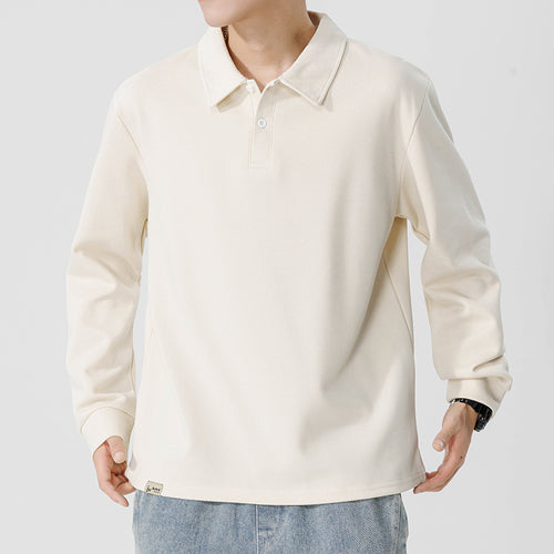 Herren lässiges Poloshirt mit langem Arm und trägerfreundlichem Design Echoarchiv