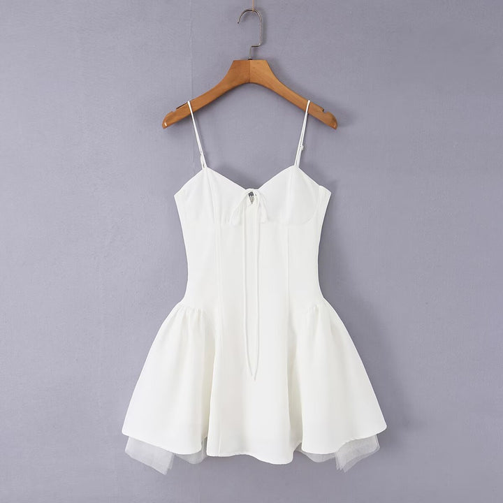 Damen Wickelkleid mit eleganter Schleifenverzierung und voluminösem Rock Echo Archiv