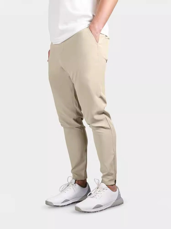 Herren Slim-Fit Anzughose mit elastischem Bund und praktischem Taschenlayout Echoarchiv