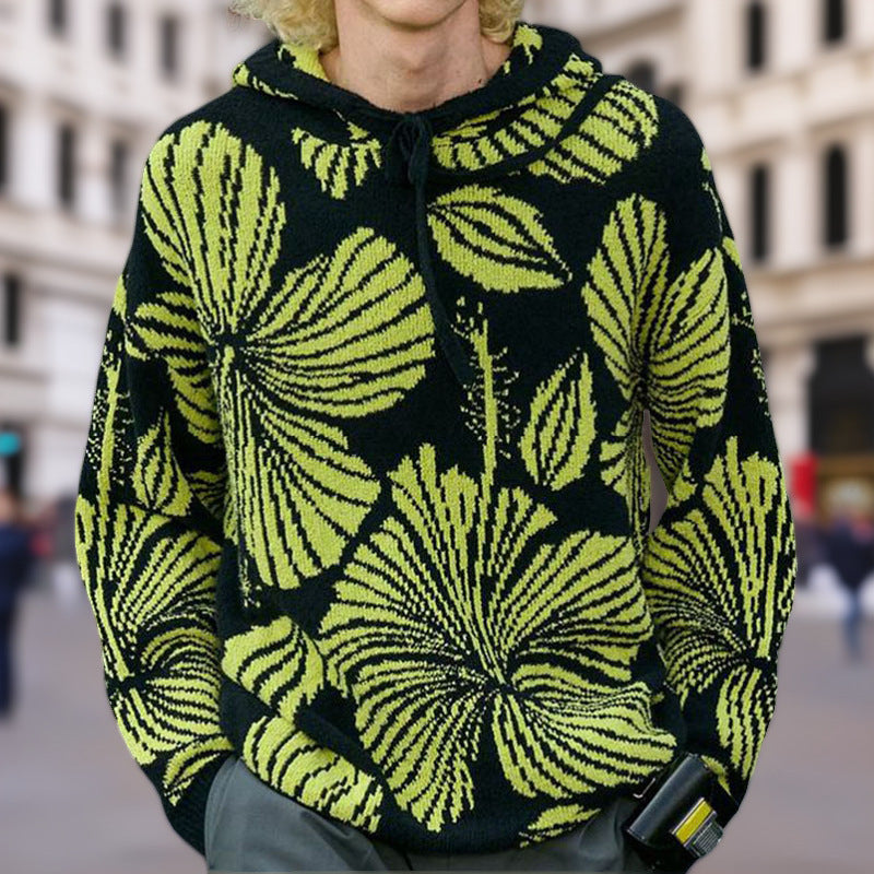 Unisex Kapuzenpullover mit einzigartigem floralem Design Echoarchiv