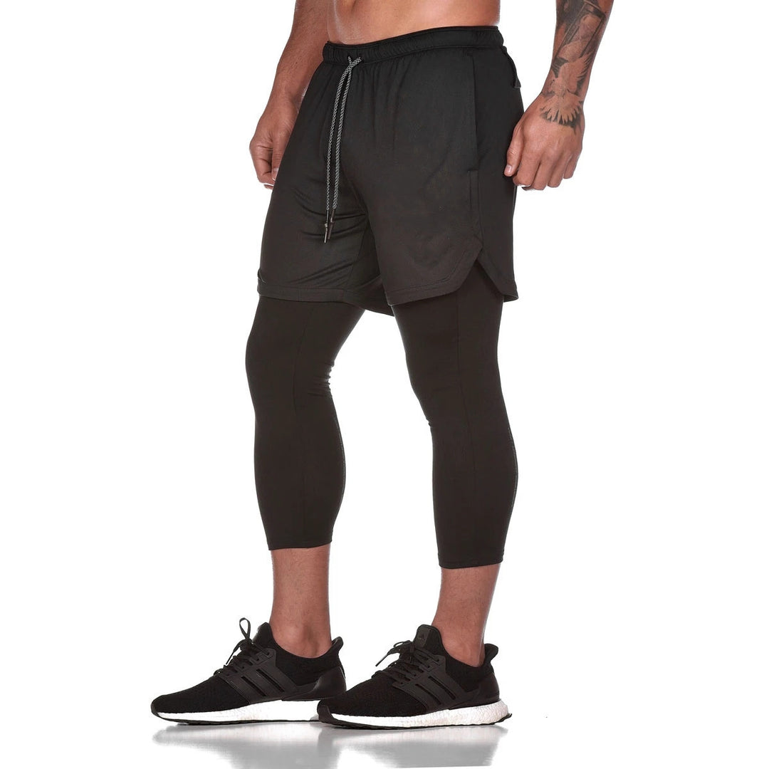 Herren Laufshorts mit integriertem Leggings Echoarchiv