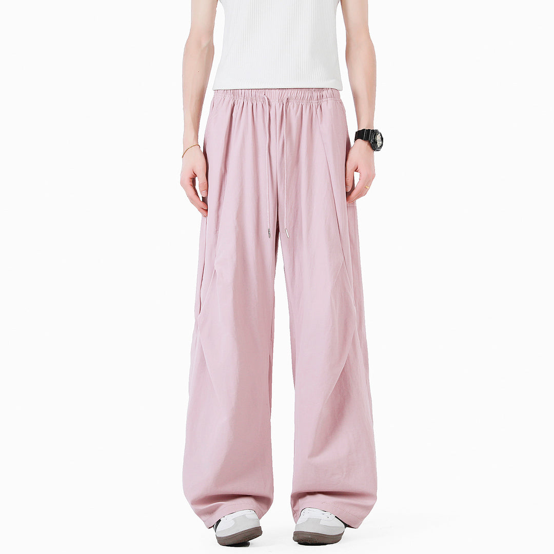 Unisex elegante Freizeithose mit hohem Bund und lockerer Passform Echoarchiv