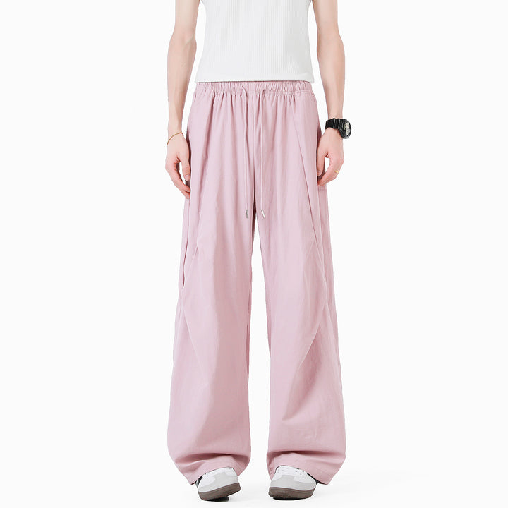 Unisex elegante Freizeithose mit hohem Bund und lockerer Passform Echoarchiv
