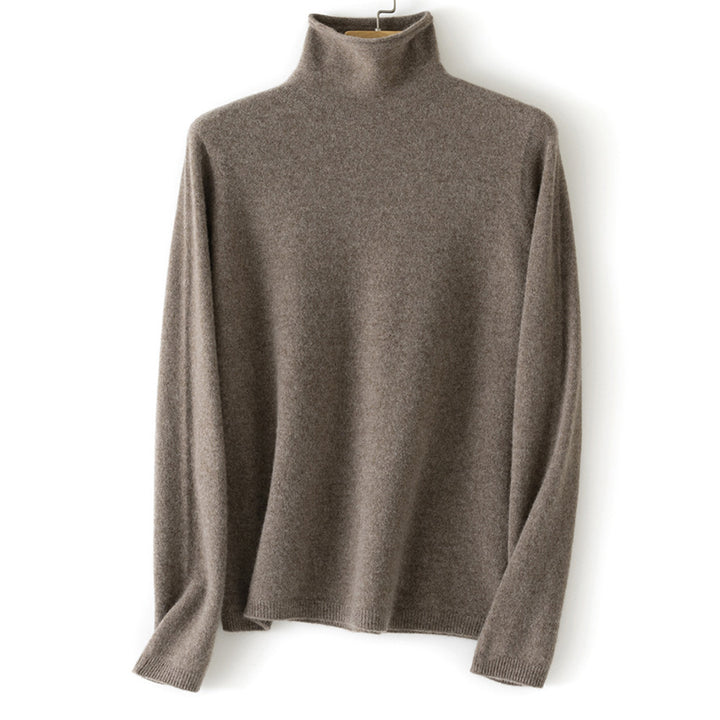 Damen Feinstrick Rollkragenpullover aus Kaschmirmischung leicht oversized Echoarchiv