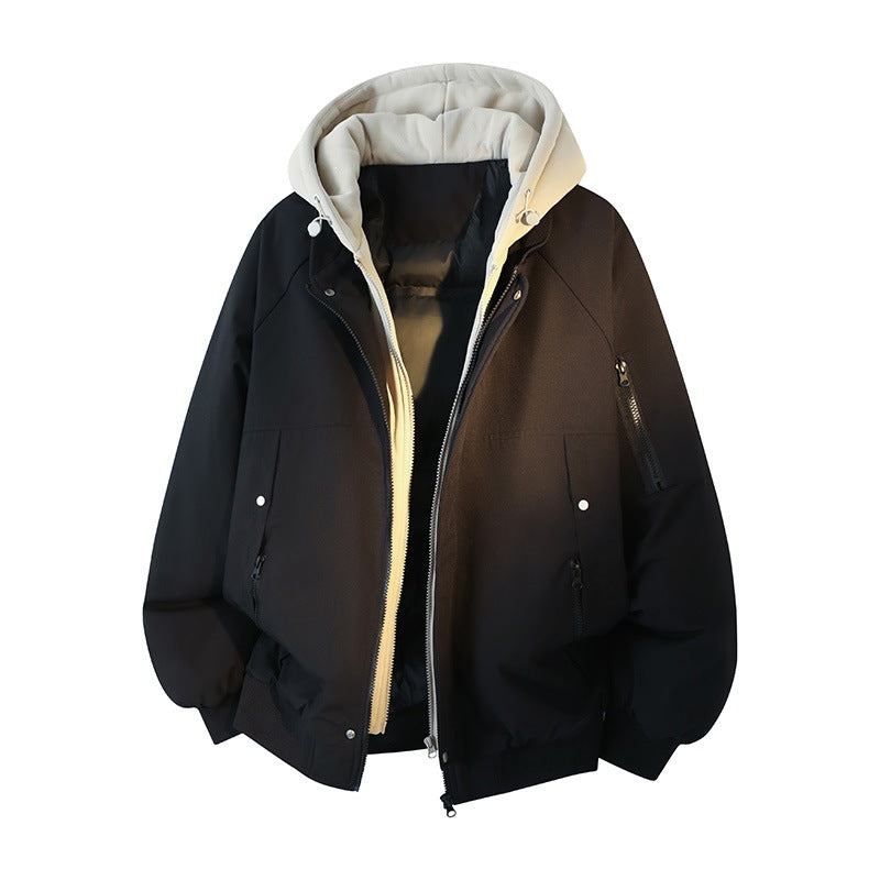 Herren Wasserabweisende Layering-Bomberjacke mit herausnehmbarer Kapuzen-Innenjacke Echoarchiv