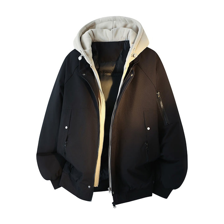 Herren Wasserabweisende Layering-Bomberjacke mit herausnehmbarer Kapuzen-Innenjacke Echoarchiv