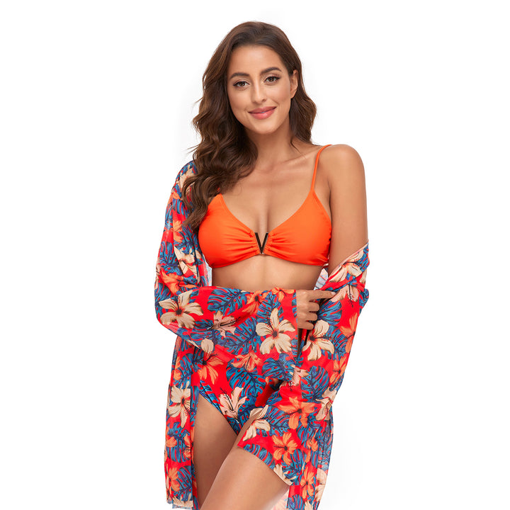 Damen Bikiniset mit transparenter Strandtunika Echo Archiv
