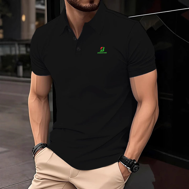 Herren Poloshirt mit modernem Schnitt und atmungsaktivem Material Echoarchiv