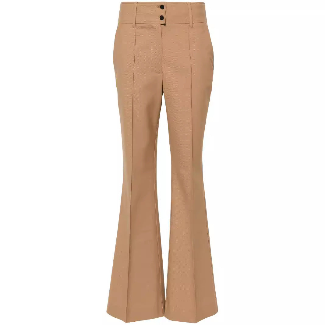 Damen Hochtaillierte ausgestellte Wollmix‑Tailoring‑Hose mit Bügelfalte Echoarchiv