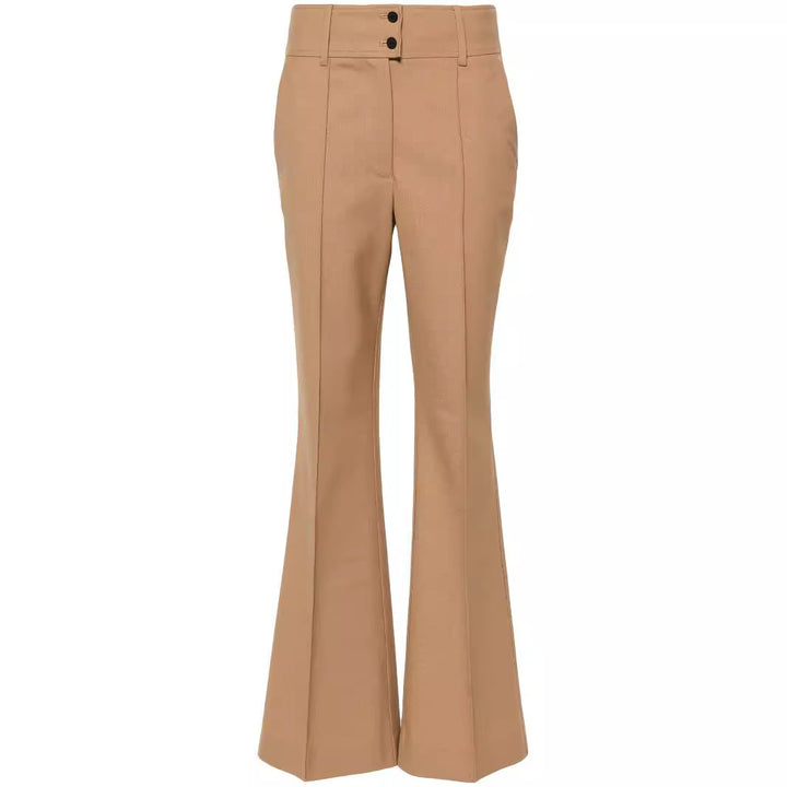 Damen Hochtaillierte ausgestellte Wollmix‑Tailoring‑Hose mit Bügelfalte Echoarchiv