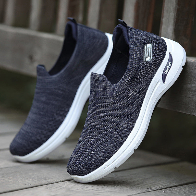 Herren nan gestrickter Slip-On-Laufschuh mit Memory-Foam-Komfortsohle Echo Archiv