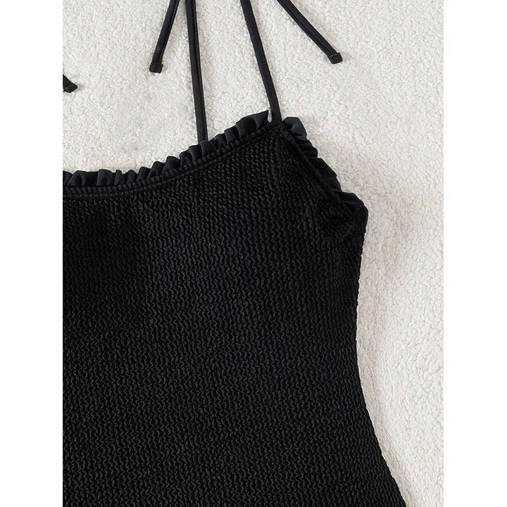 Damen Einteiliger Badeanzug mit Rüschendetails Echo Archiv