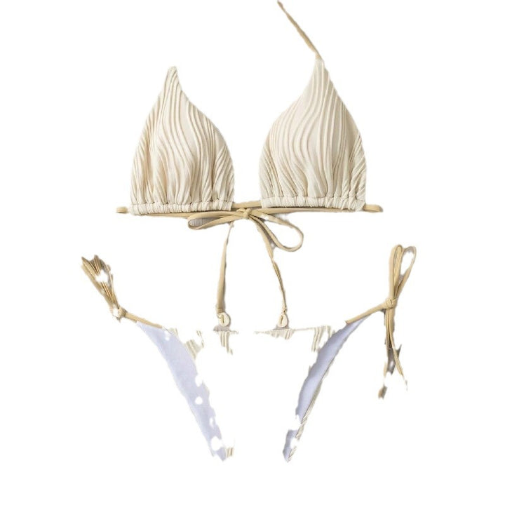 Damen Ripp-Design Bikini mit verstellbaren Bändern Echo Archiv