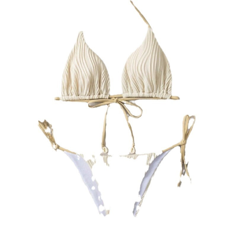 Damen Triangel-Bikini mit raffiniertem Rippendesign Echo Archiv