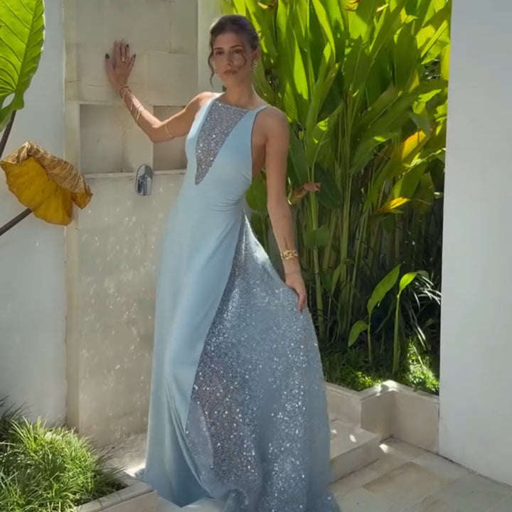 Damen Glitzerndes Abendkleid Echo Archiv