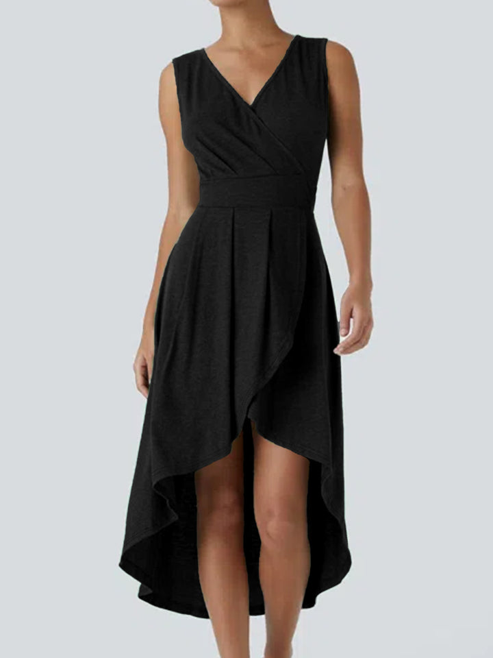 Damen Wickelkleid mit asymmetrischem Saum und elegantem Schnitt Echo Archiv