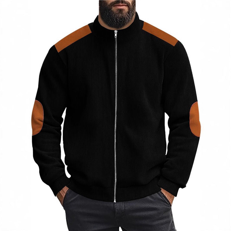 Herren Sportliche Zip-Jacke mit Taschen Echoarchiv