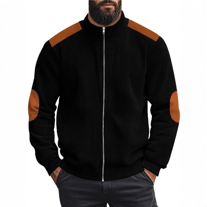 Herren Sportliche Zip-Jacke mit Taschen Echoarchiv