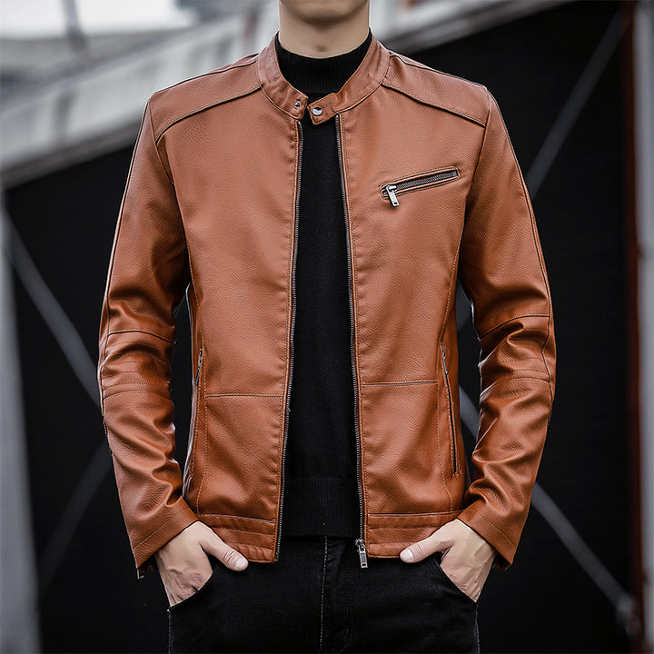 Herren Elegante Kunstlederjacke Echo Archiv