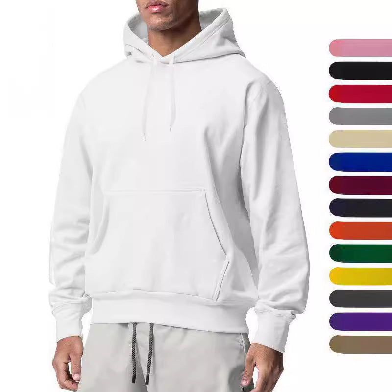 Herren klassischer Kapuzenpullover mit Kängurutasche und atmungsaktivem Material Echoarchiv