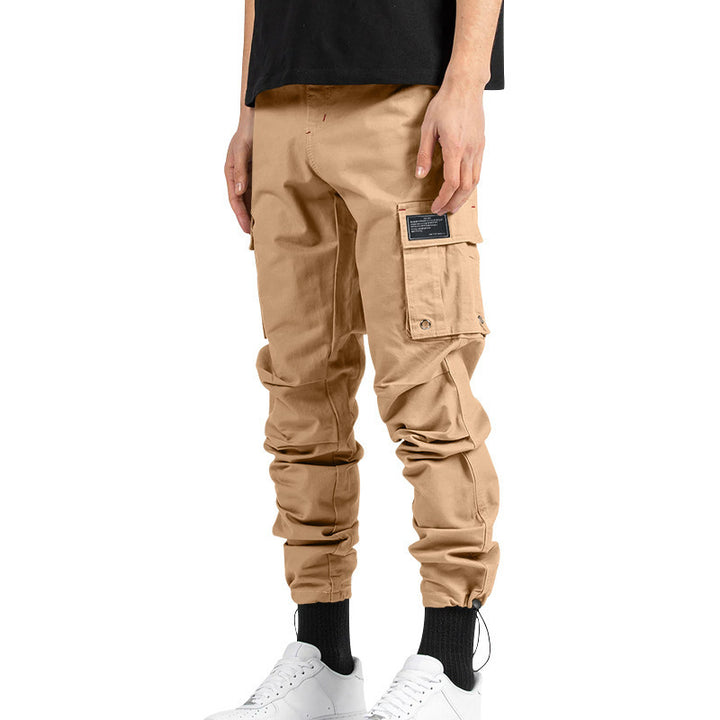 Herren Cargo-Hose mit multifunktionalen Taschen und elastischem Bund Echoarchiv