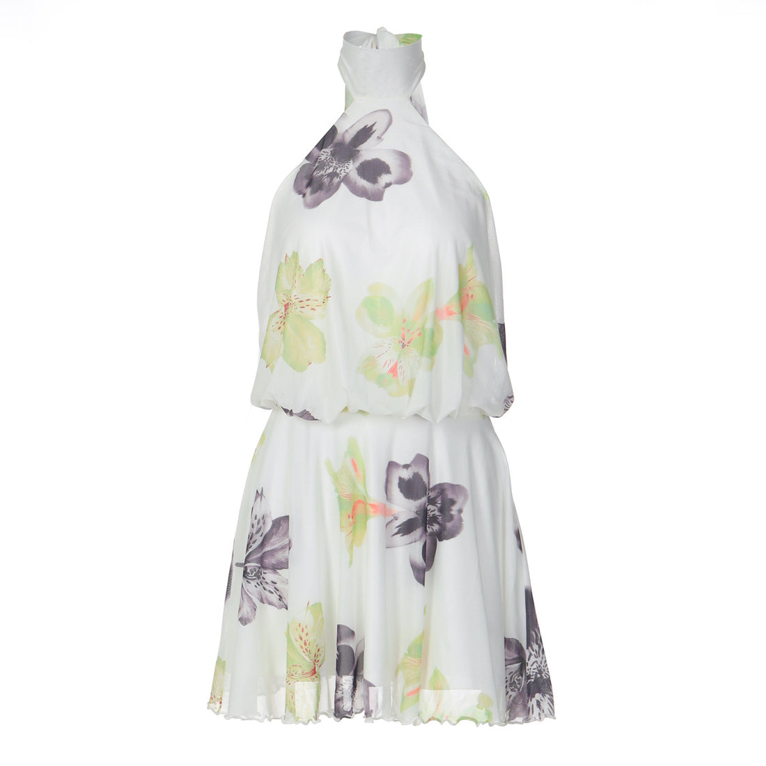 Damen Ärmelloses Blütenmuster Kleid – Élara