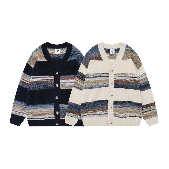 Damen Modische Strickjacke mit V-Ausschnitt Echoarchiv