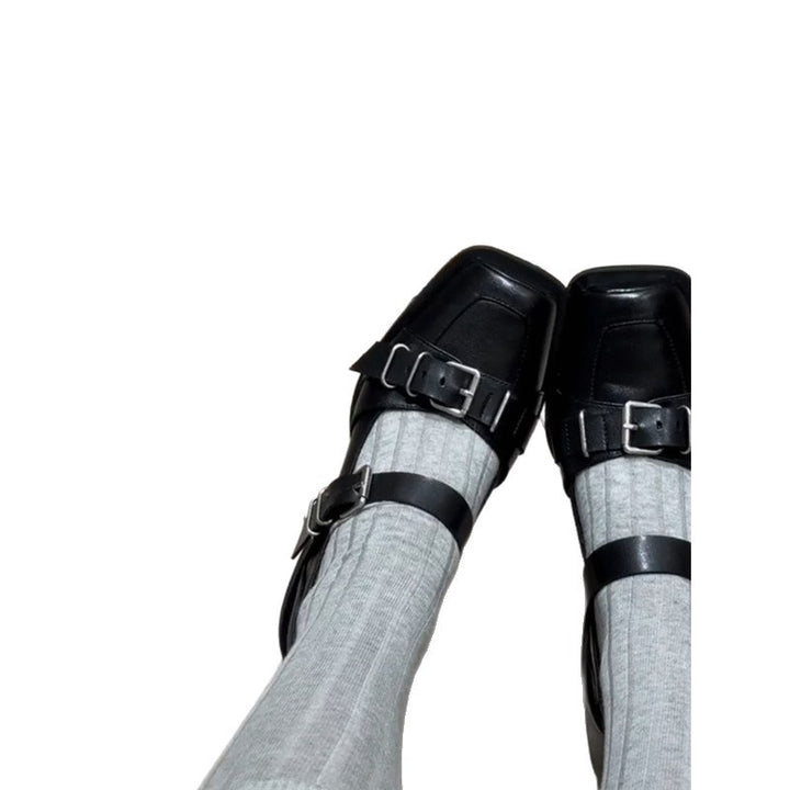Damen Schnallen‑Monkstrap Slipper mit niedrigem Blockabsatz Echo Archiv