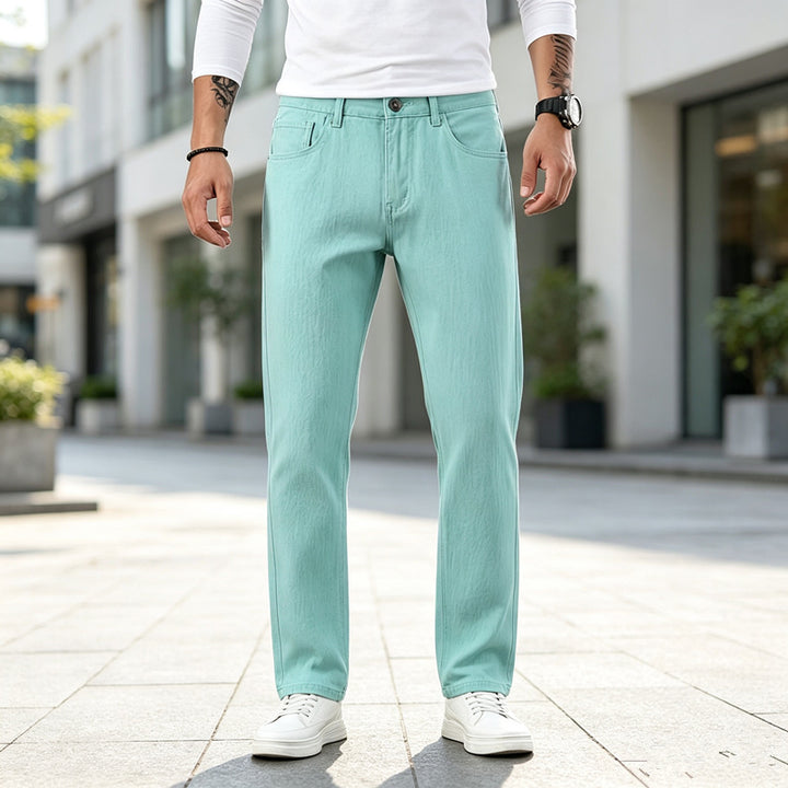 Herren Lässige High-Waist Jeans im modernen Schnitt Echoarchiv