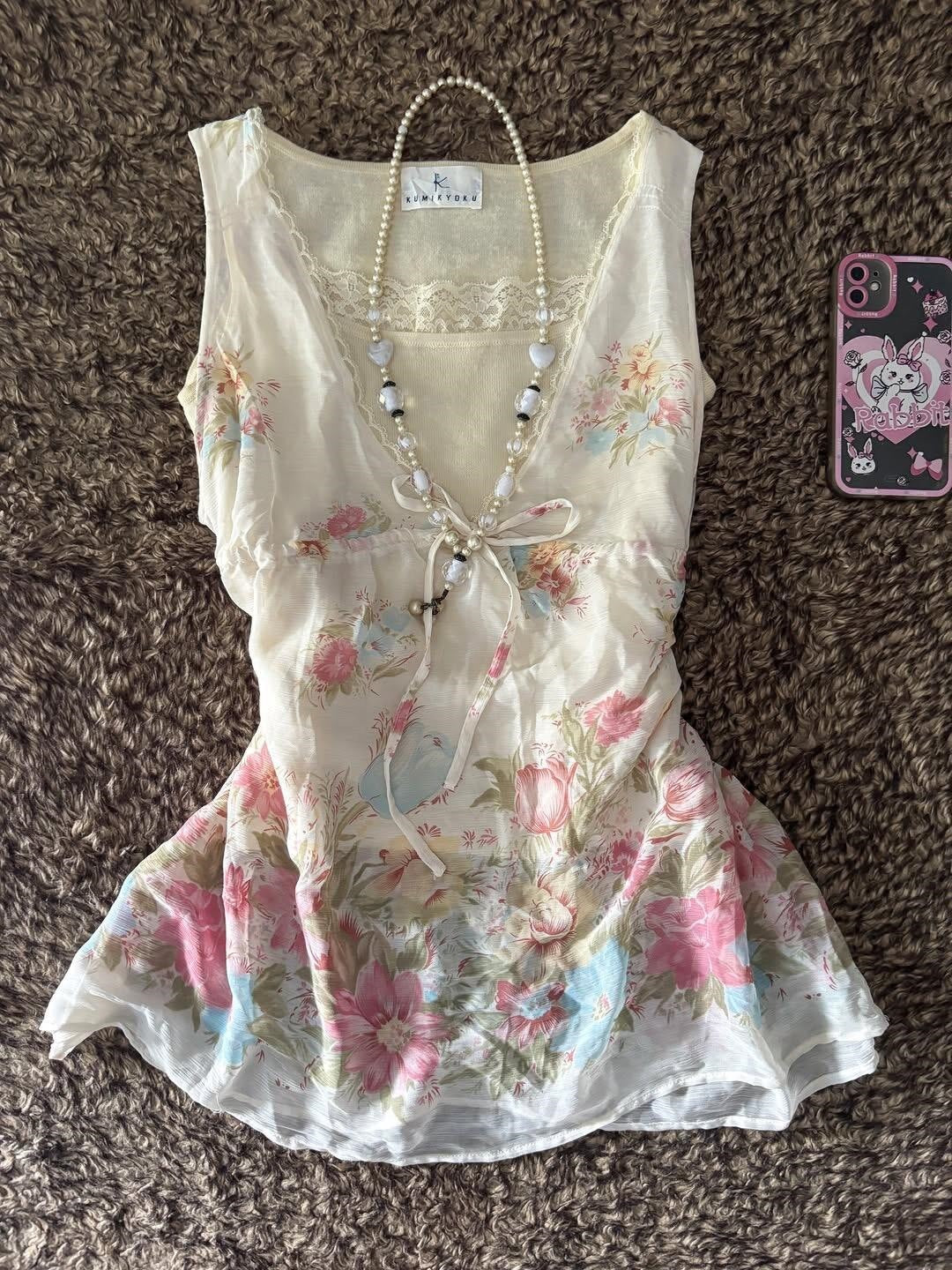Damen Verspieltes Blumentop Echo Archiv