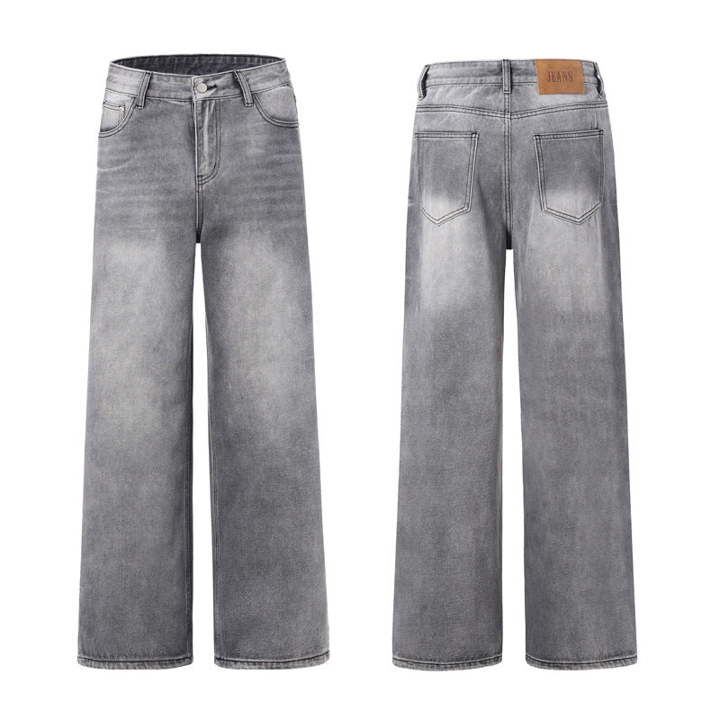 Damen Bodenlange Oversize-Denimhose im Baggy‑Palazzo‑Cut mit soften Stonewash-Details Echo Archiv