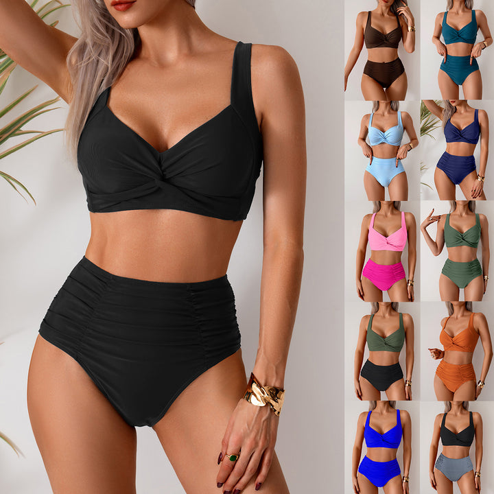 Damen Hochgeschnittener Bikini mit modischem Twist-Design Echo Archiv