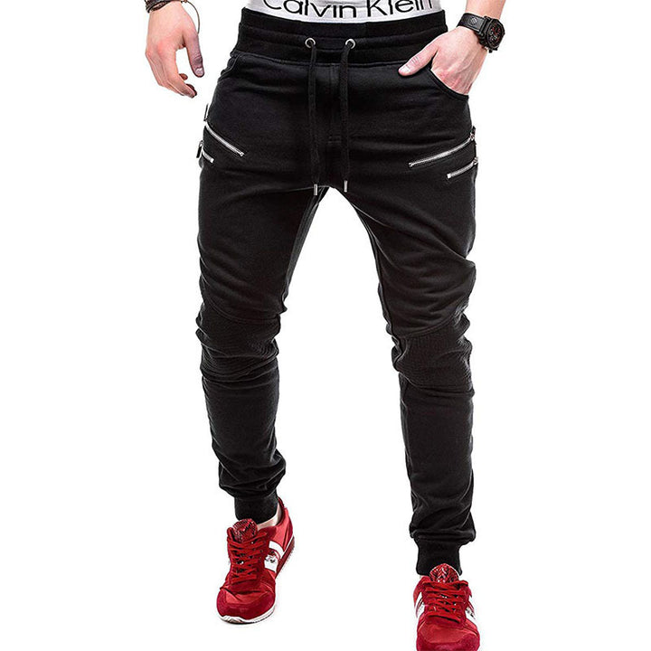 Herren Sportliche Jogginghose mit stylischen Reißverschlüssen Echoarchiv