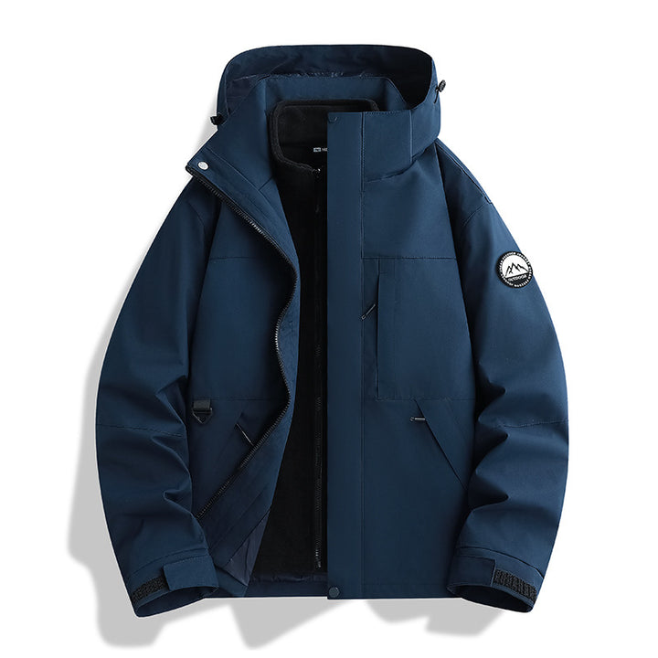 Damen Wasserabweisender Parka mit abnehmbarer Fleece-Innenjacke und Kapuze Echo Archiv