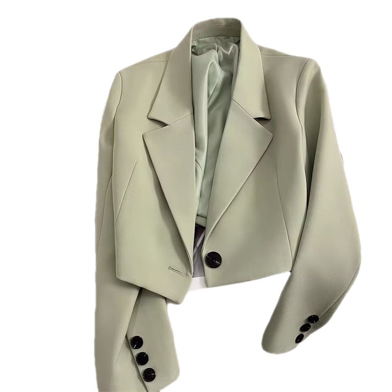 Damen Cropped Blazer mit Schalkragen Echo Archiv