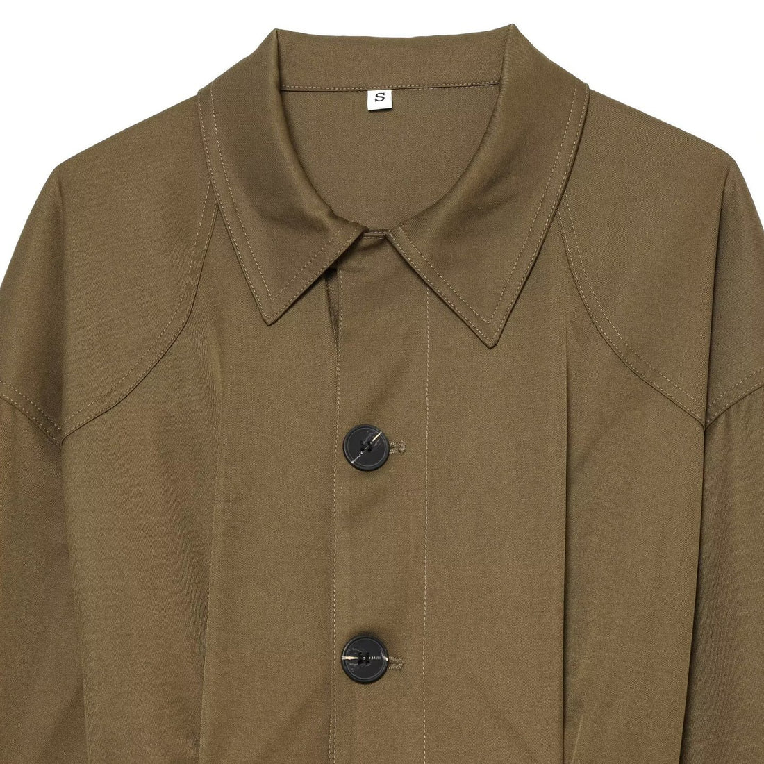 Damen Kurzjacke im Utility‑Stil mit weitem Schnitt und großen Klappentaschen Echoarchiv